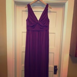 Beautiful Long Burgundy Bridesmaid Dress J Crew